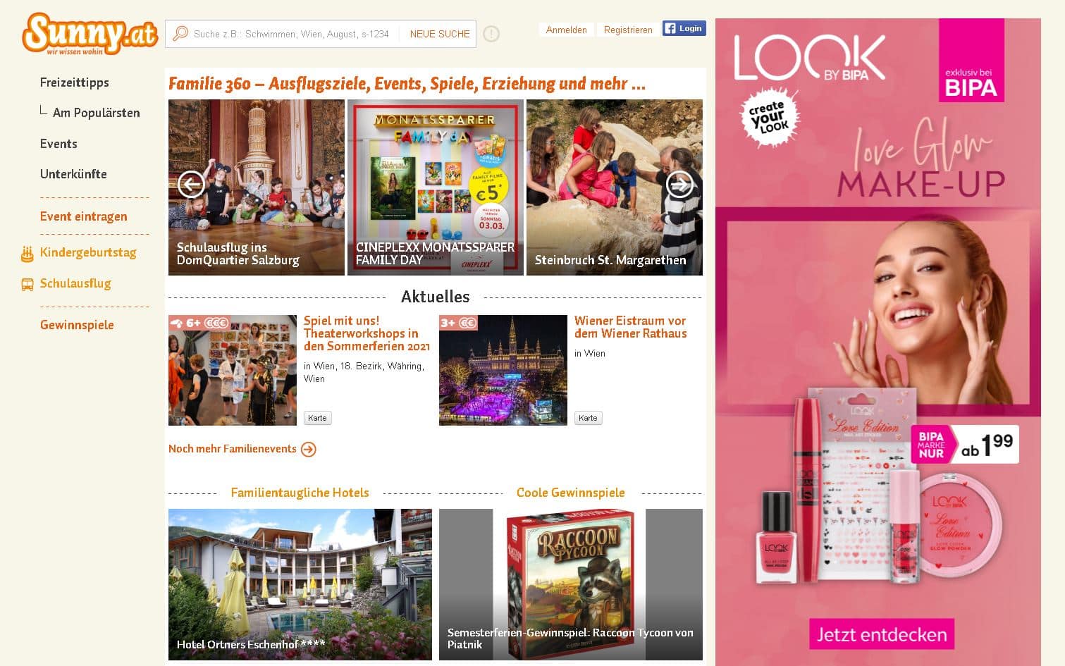 Online Sunny.at Kampagne