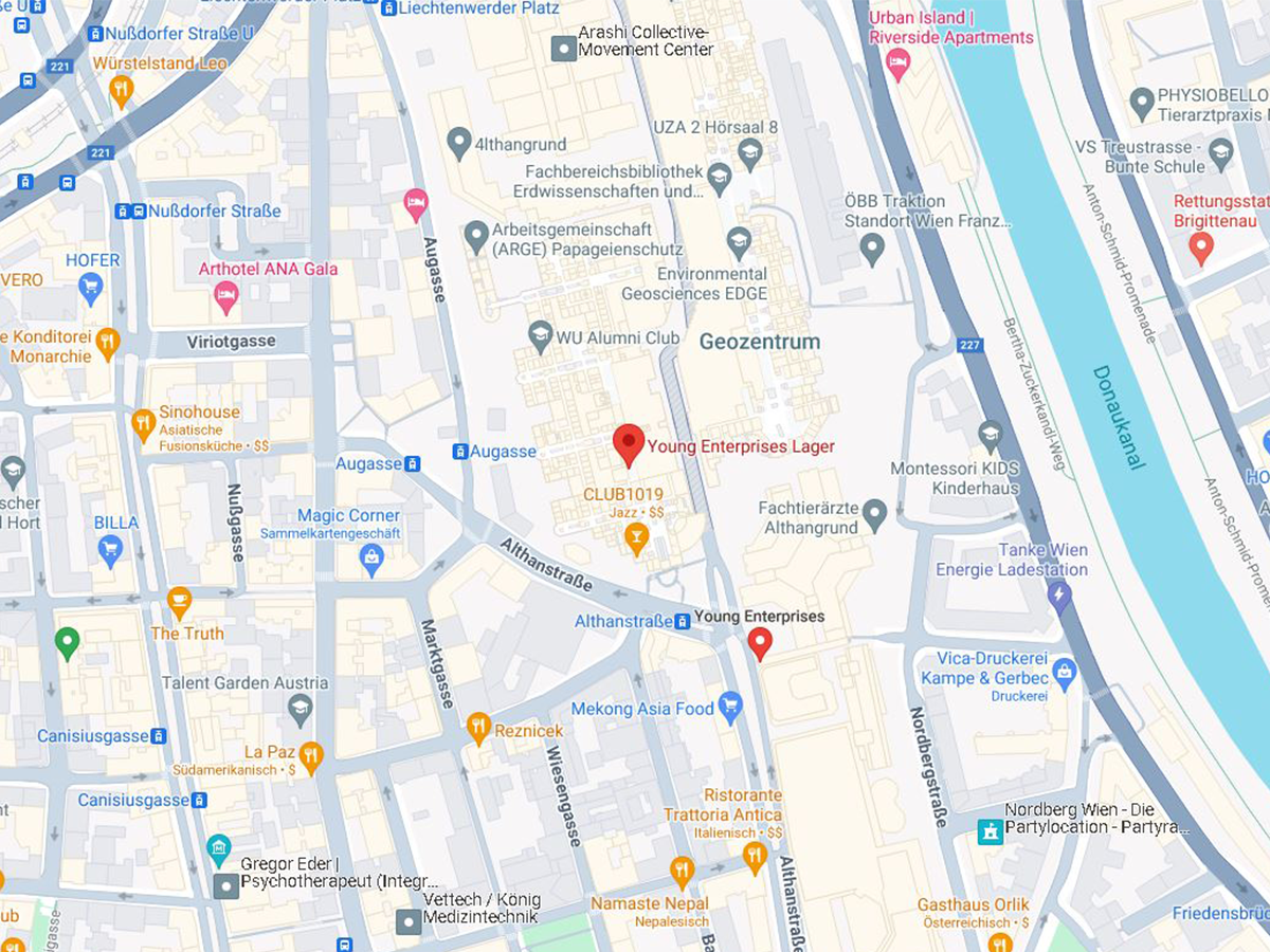 Anfahrt zum Lager von Young Enterprise Media